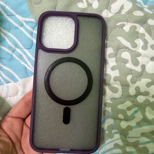 Purple and Black Phone Case